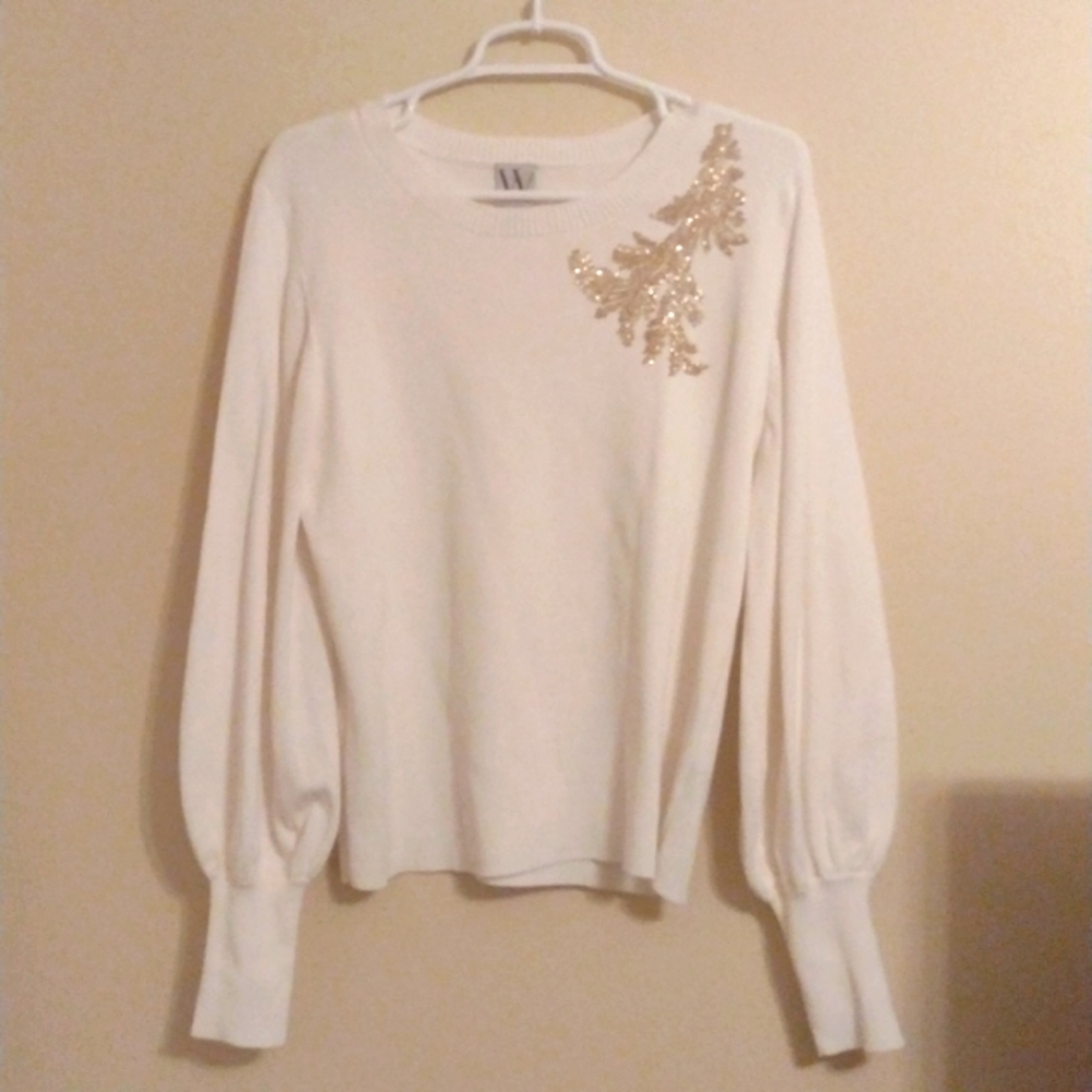 Large cream sweater